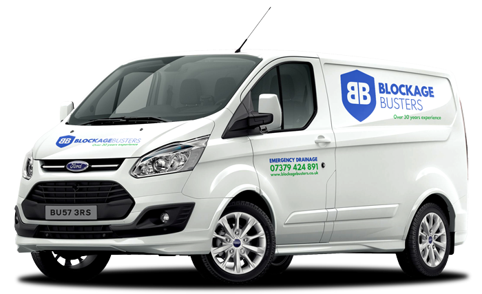 Blockage Busters drainage van covering Bedford